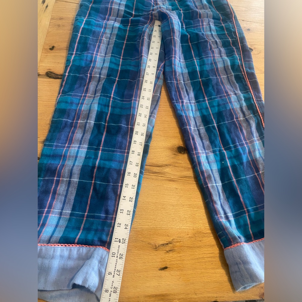 Sundance Light Blue Plaid Lounge‎ Pajama Pants Women’s XS Preloved - Picture 6 of 8